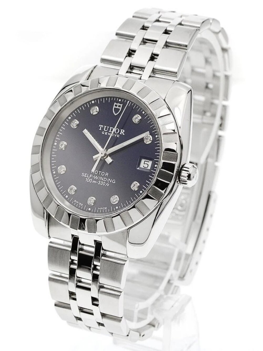 TUDOR Classic 21010 Date Navy Dial Automatic Men's Watch_948029 - Picture 1 of 7